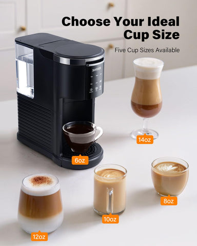 SHARDOR 3in1 detachable water reservoir—easy refills for daily brewing routines.