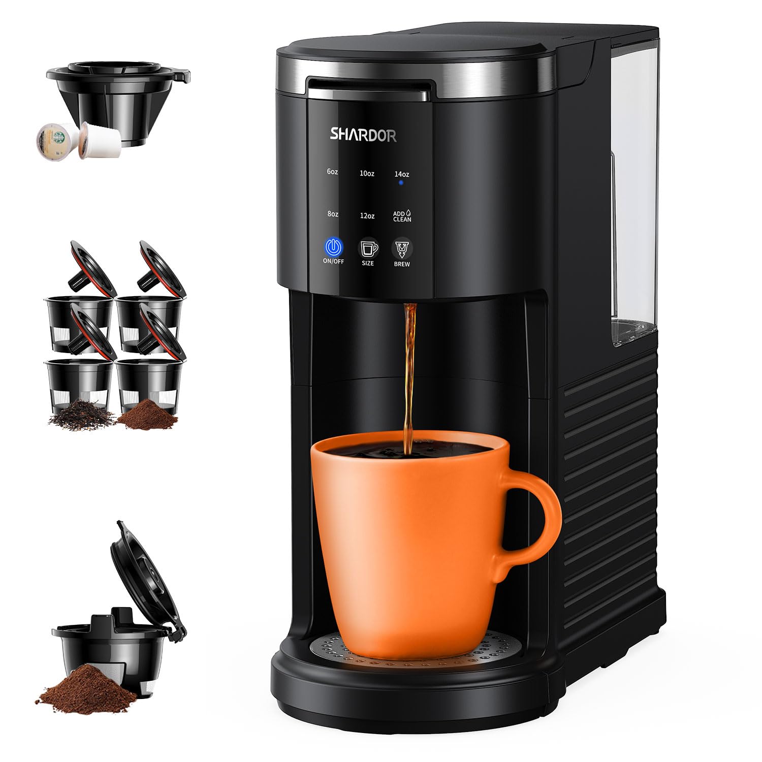 SHARDOR 3in1 front view—compact machine ideal for small kitchens and desks.
