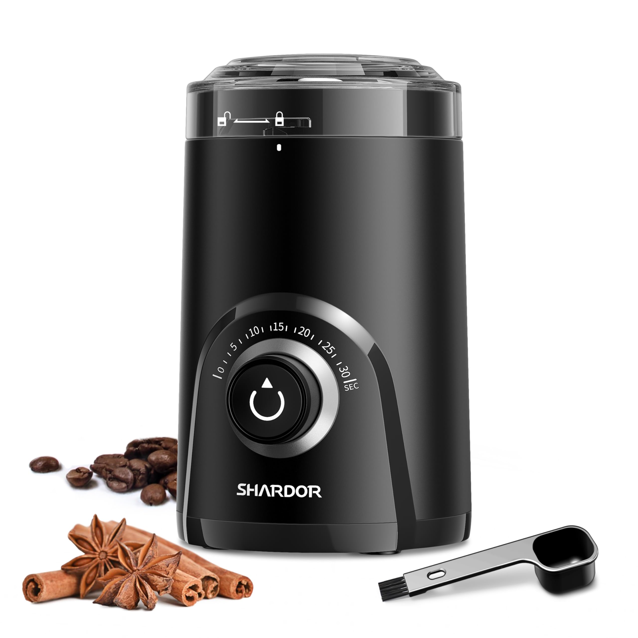 SHARDOR electric grinder with silent blades for compact kitchen use