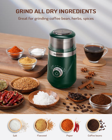 SHARDOR grinder operates quietly supporting peaceful kitchen routines