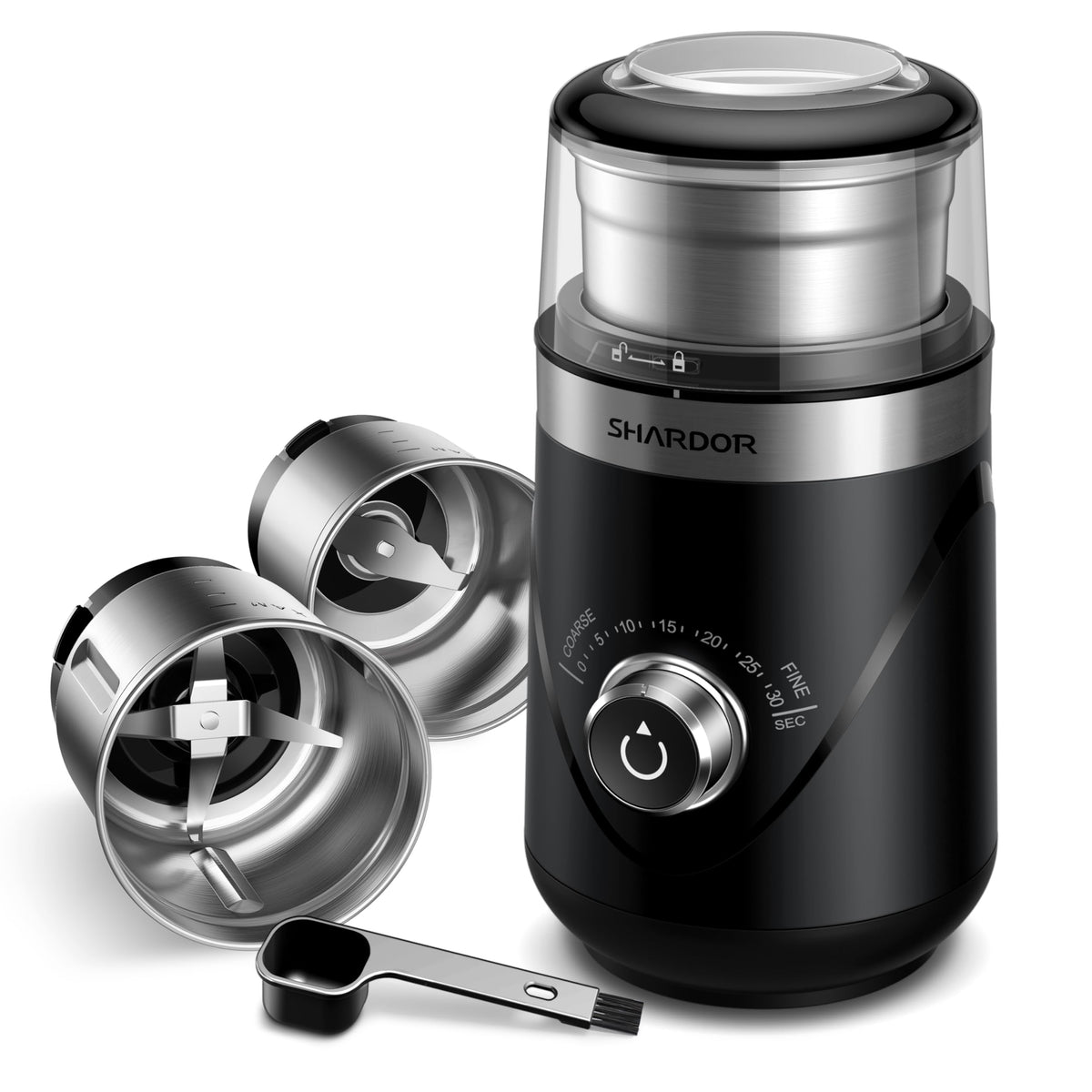 SHARDOR electric grinder with silent operation for early morning coffee