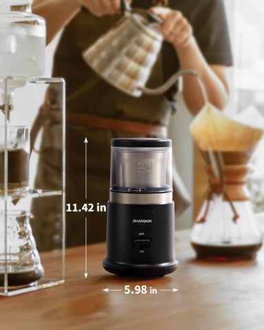 SHARDOR grinder cup placed in dishwasher for simple cleaning after grinding.