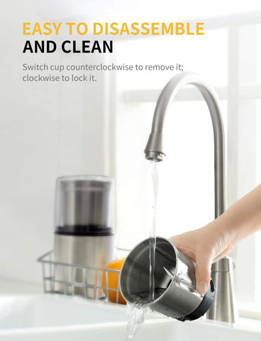 Dry grinding with SHARDOR for coffee beans, spices, nuts, and grains