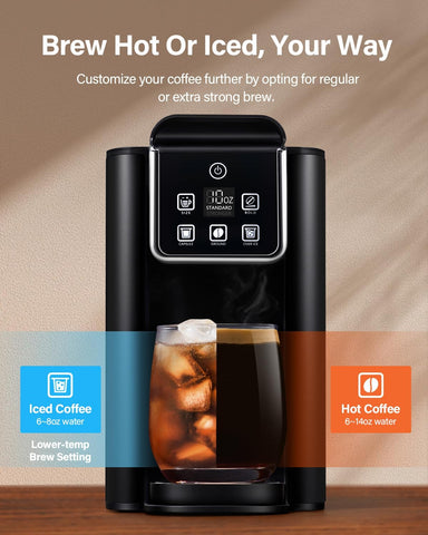 SHARDOR iced and hot brewing showcases versatile options for refreshing or bold coffees
