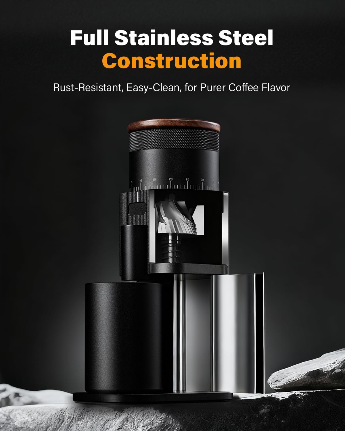 SHARDOR one-touch operation demonstrates quick, easy grinding