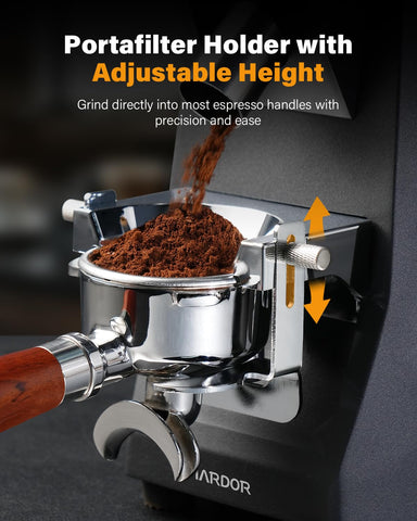 SHARDOR programmable grind settings simplify espresso and other methods.