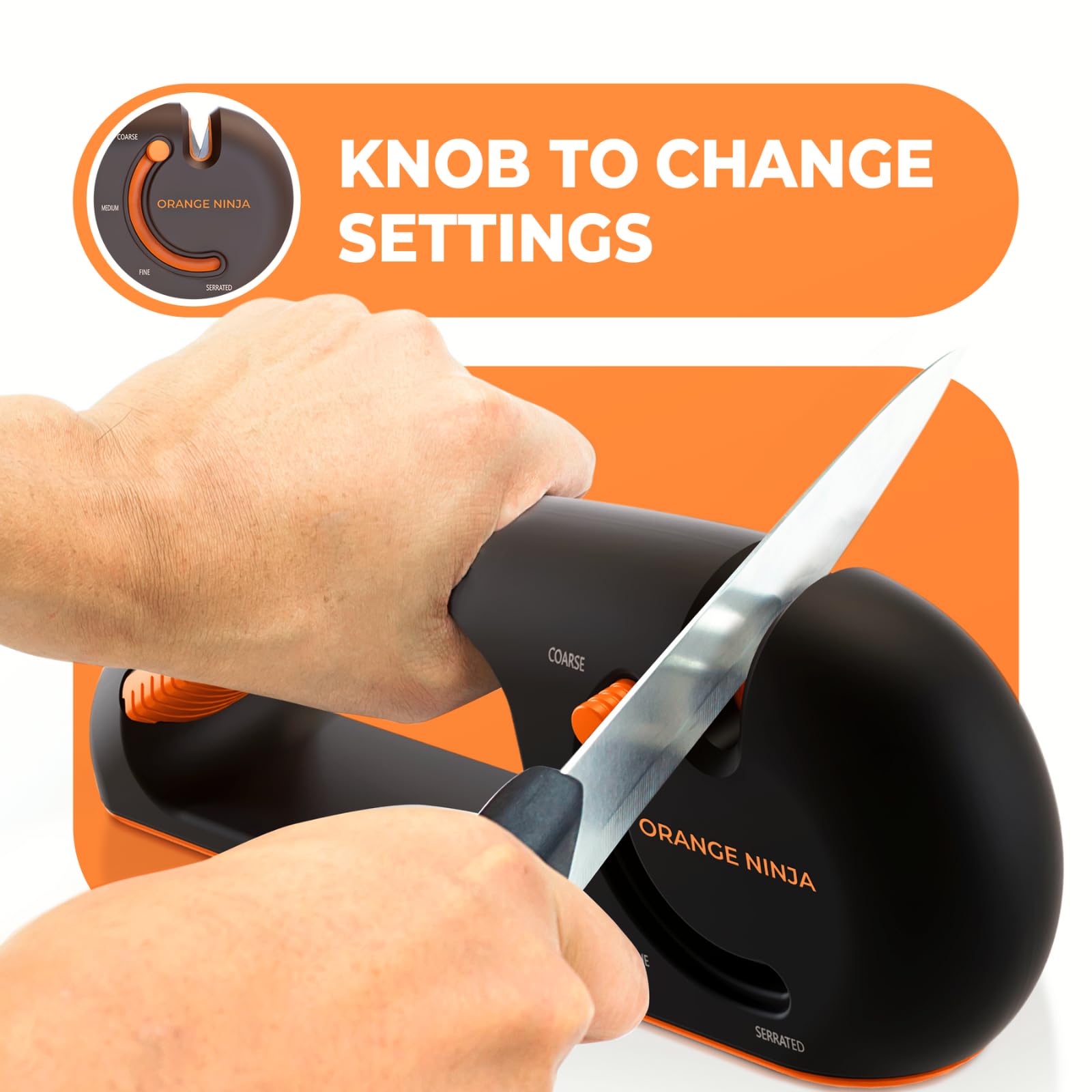 Sharp Pebble Orange Ninja fine slot polishes blades smoothly