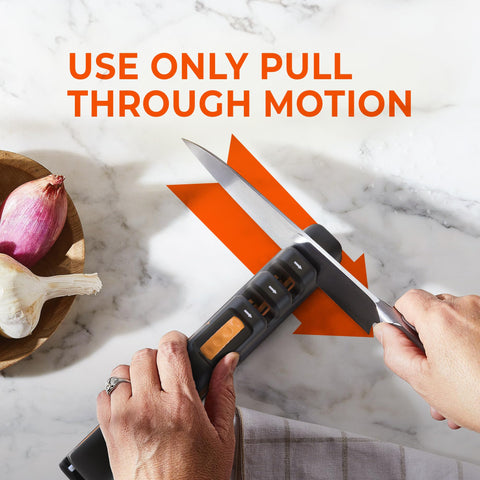 Sharp Pebble creates a razor-edge quickly for everyday kitchen tasks.