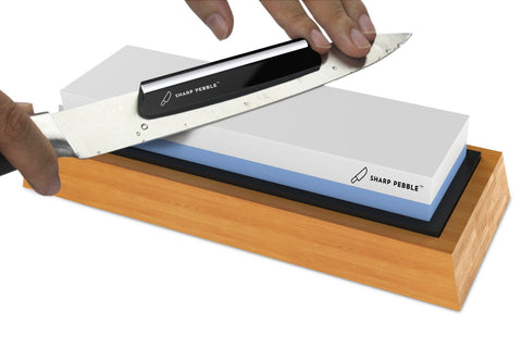 Sharp Pebble angle guide durable plastic with ceramic protection layer.