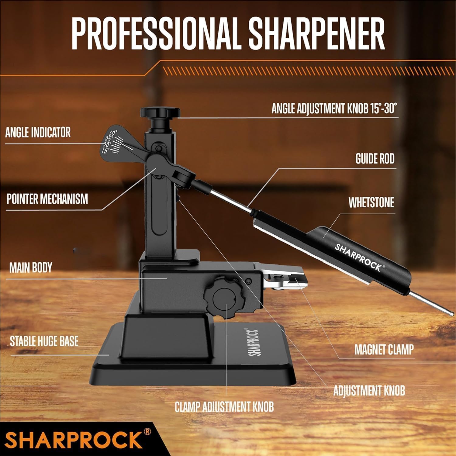 Sharp Rock knife sharpener with safety guarantee and responsive support