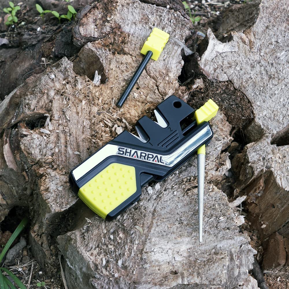 SHARPAL 101N-G with fire starter and whistle ready for camping emergencies