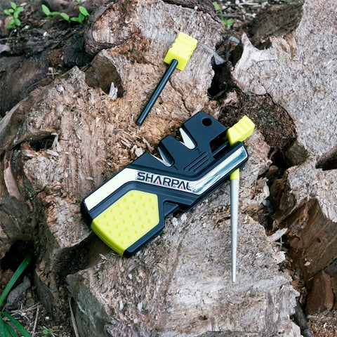 SHARPAL 101N-G with fire starter and whistle ready for camping emergencies