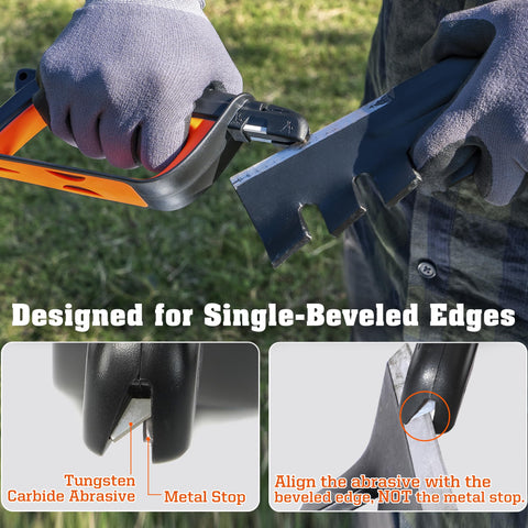SHARPAL 103N tungsten-carbide-bar detail shows durable edge restoration for tough blades