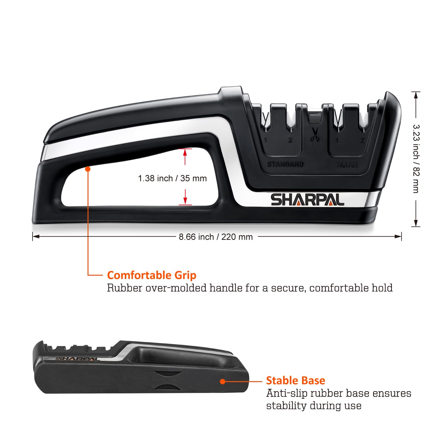 SHARPAL 104N two preset angles 20 and 15 for various blade types