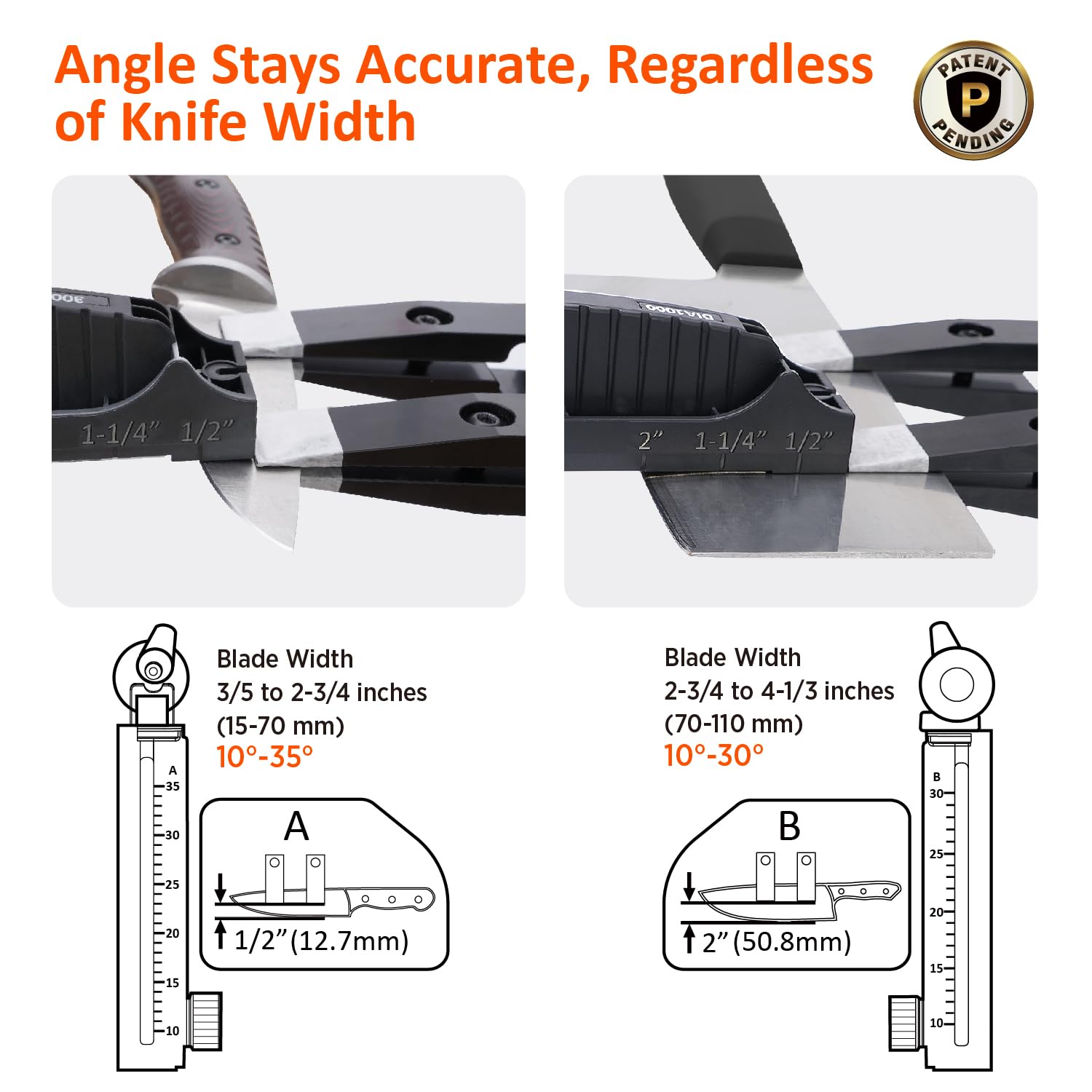 SHARPAL 202H dual clamps secure blades during sharpening