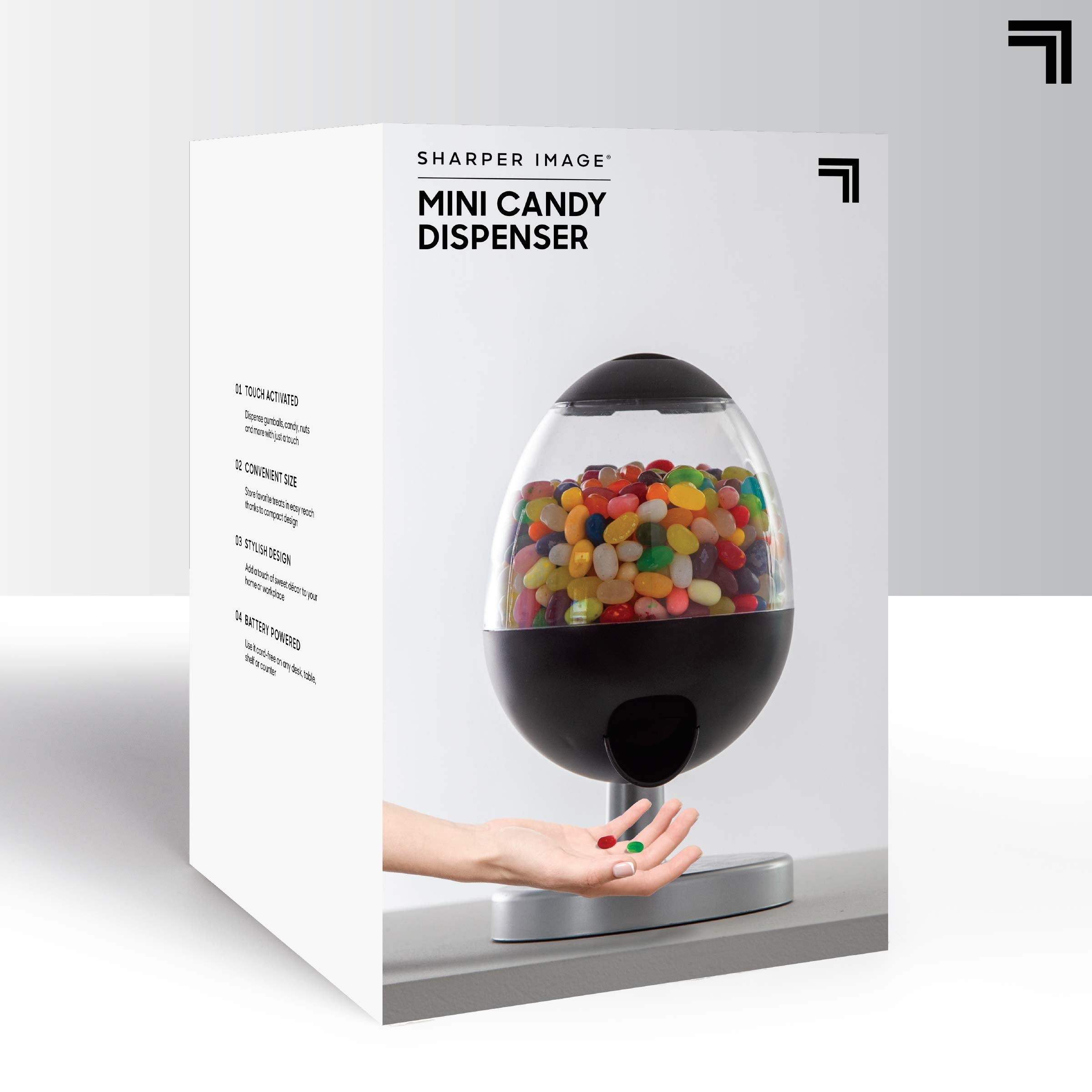 Sharper Image versatile snack dispenser for nuts, cereal, or trail mix.