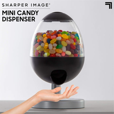Sharper Image touch-activated sensor demonstrates contactless, hygienic snack access.