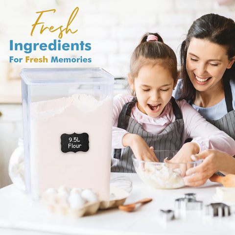 BPA-free plastic ensures safe dry storage of foods.