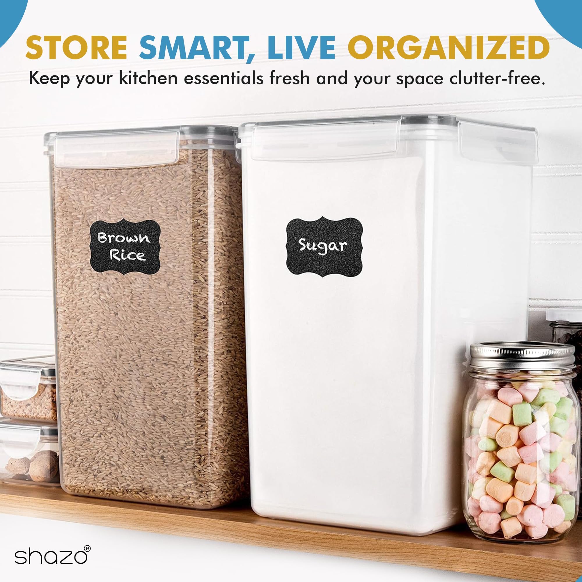 Clear, see-through body helps identify contents at a glance.