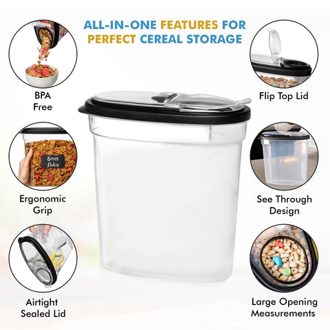 Shazo 2.8L container close-up showing airtight silicone seal.