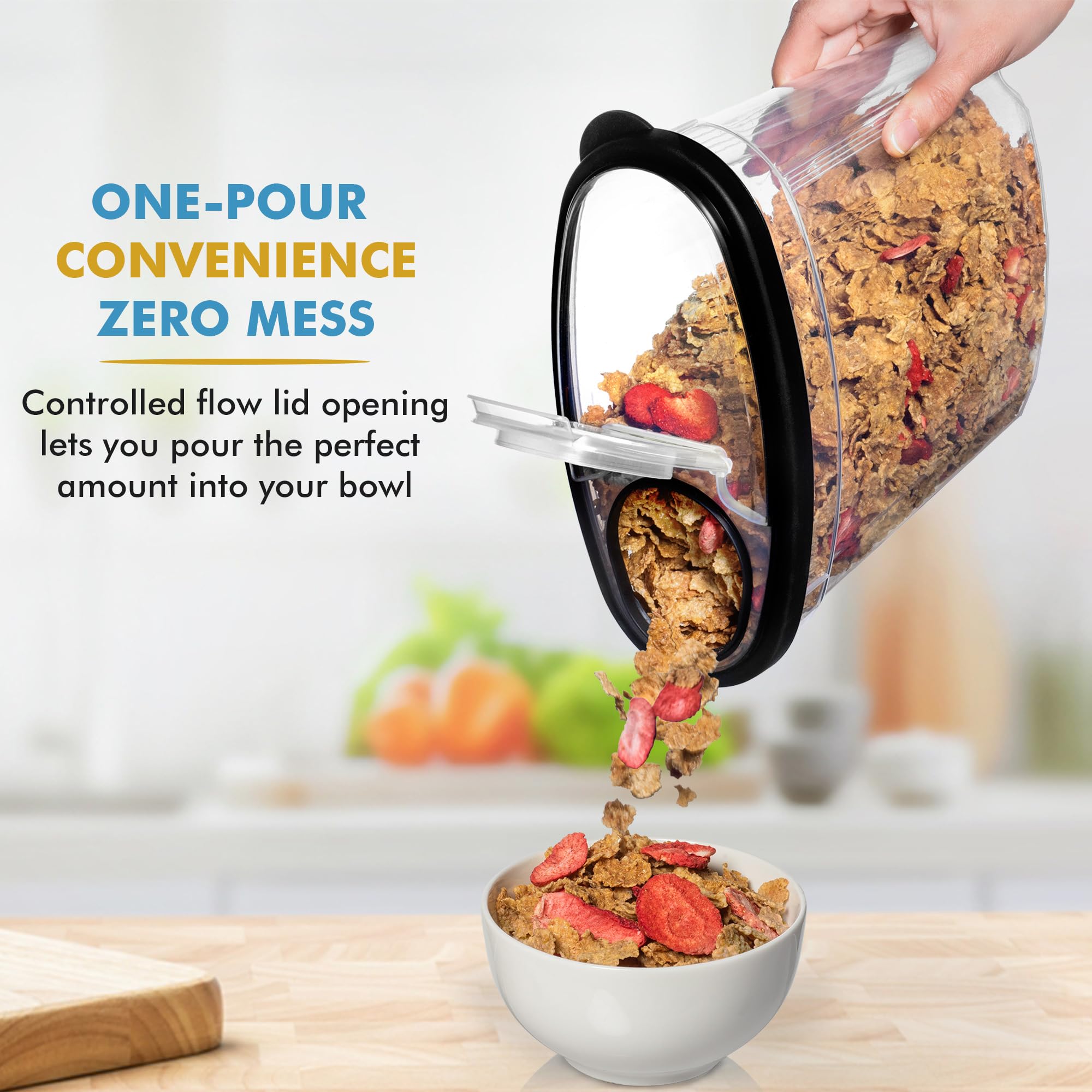 Shazo airtight lid close-up highlights durable sealing for freshness.