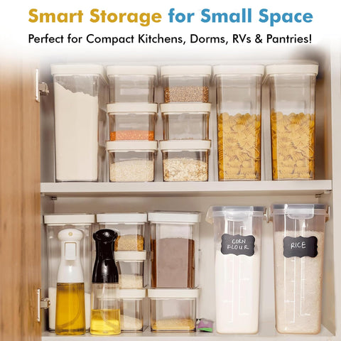 Shazo BPA-free plastic for safe pantry storage and peace of mind.