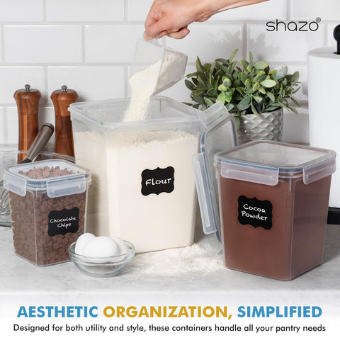 Shazo measuring cup included for easy portioning.