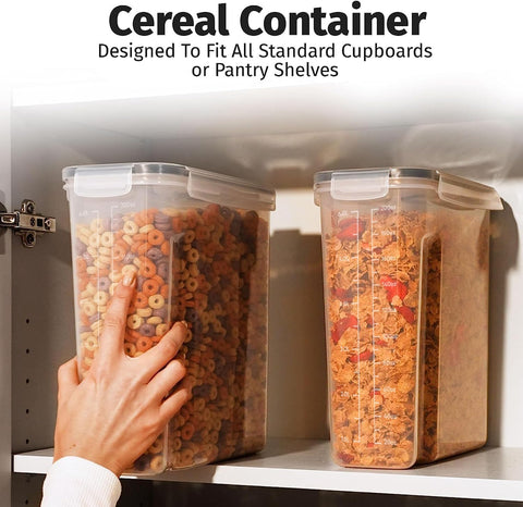 Shazo silicone seal detail highlights secure, spill-free pantry storage