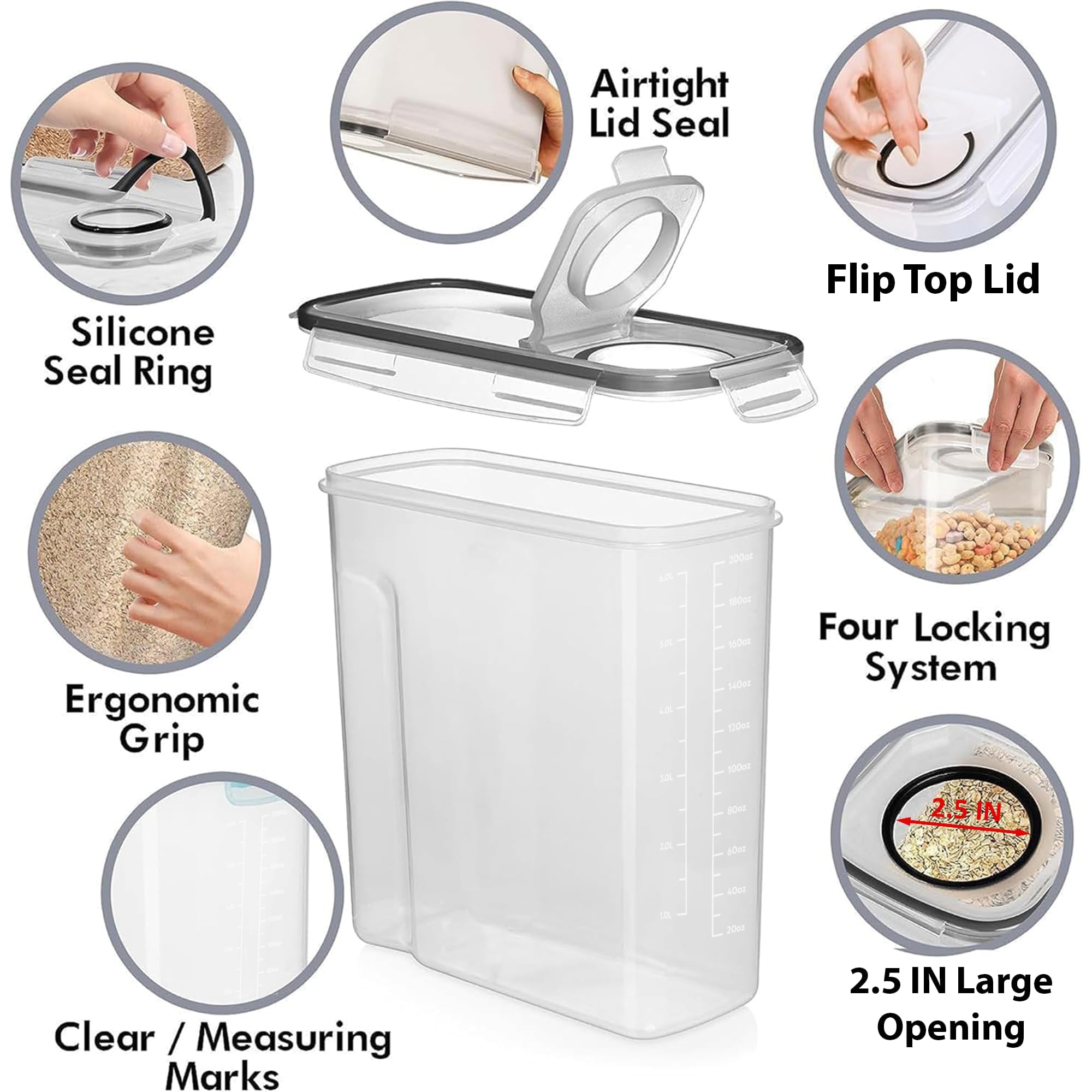 Shazo transparent body allows quick visibility of contents
