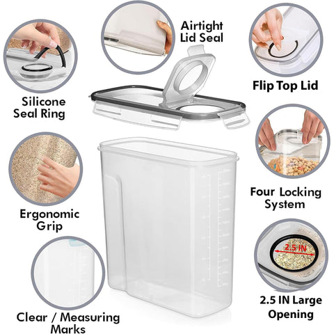 Shazo transparent body allows quick visibility of contents