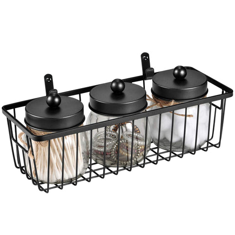 SheeChung farmhouse wire bin set helps build a modular organization system.