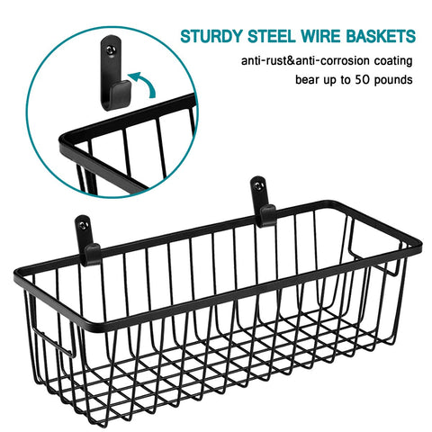 SheeChung four-pack wall baskets for kitchen, bath or laundry storage.