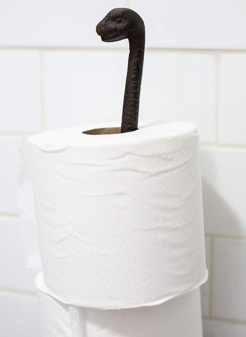 Sheff dinosaur paper towel holder suits kitchen, bathroom, or office spaces.