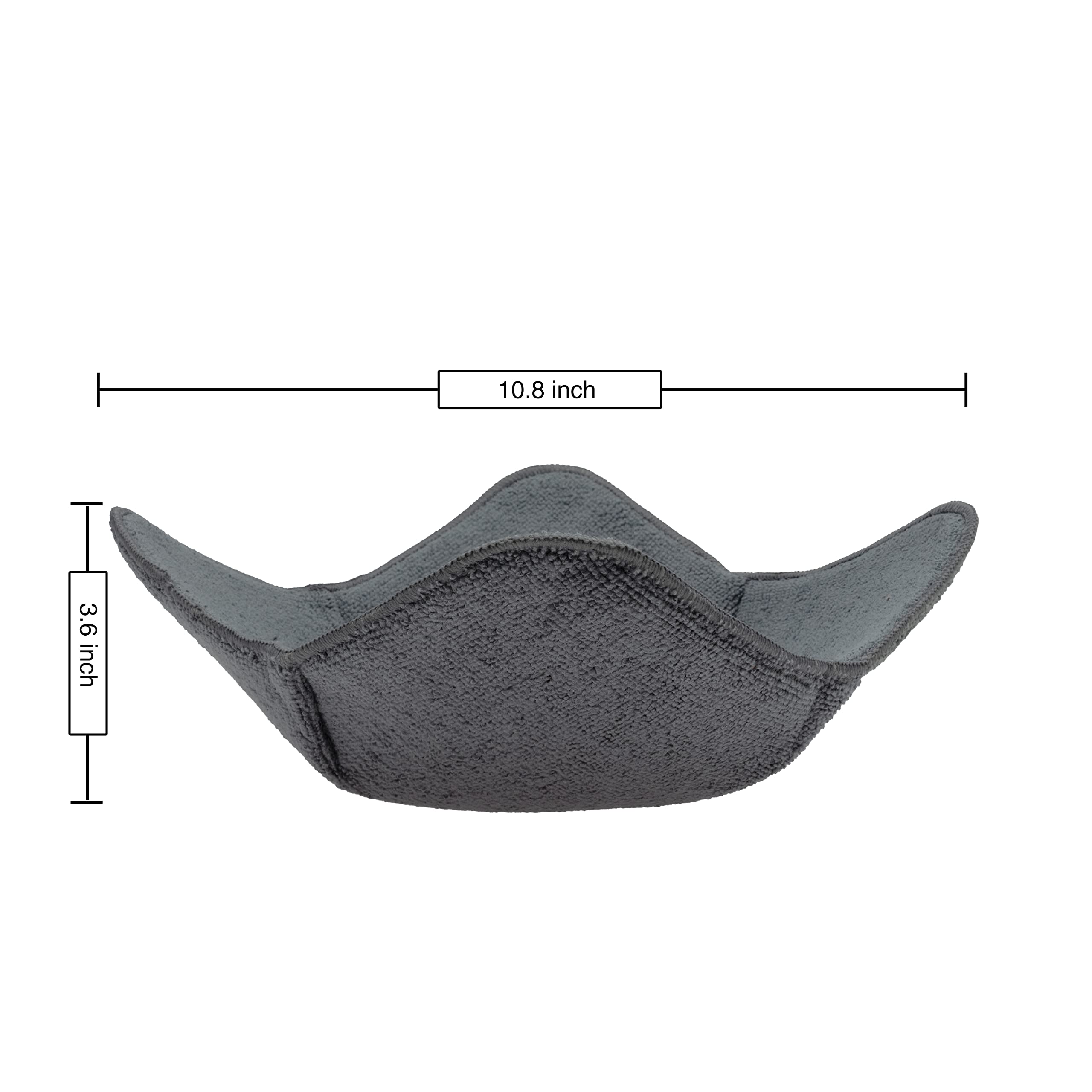 Sheff grey microwave-safe bowl huggers ideal for pulling hot dishes safely