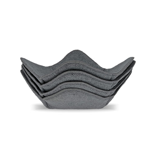 Sheff set of 4 plate cozy huggers in grey for safe handling of hot bowls