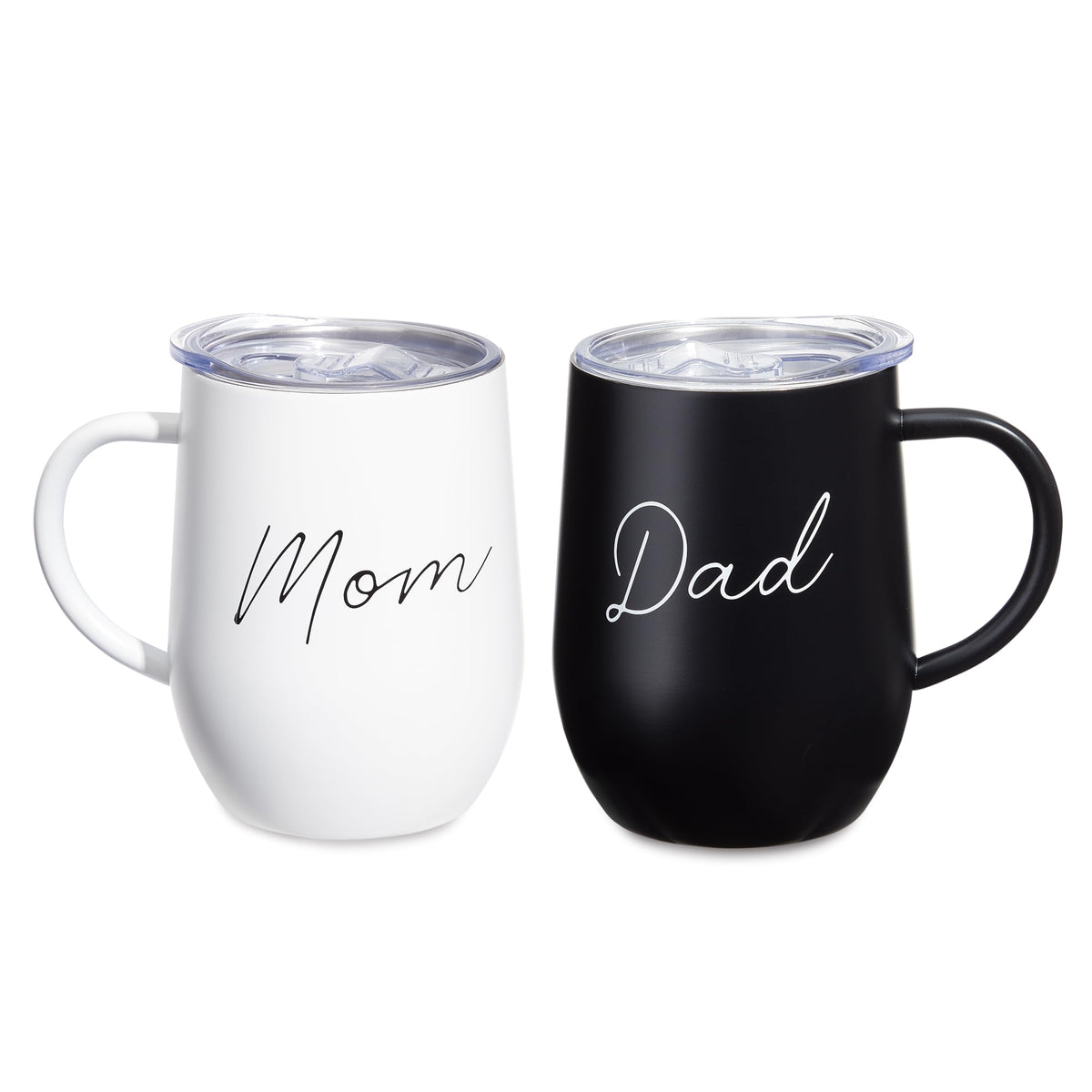 Sheffield Home 12oz stainless steel insulated mug with travel lid for hot coffee on the go.