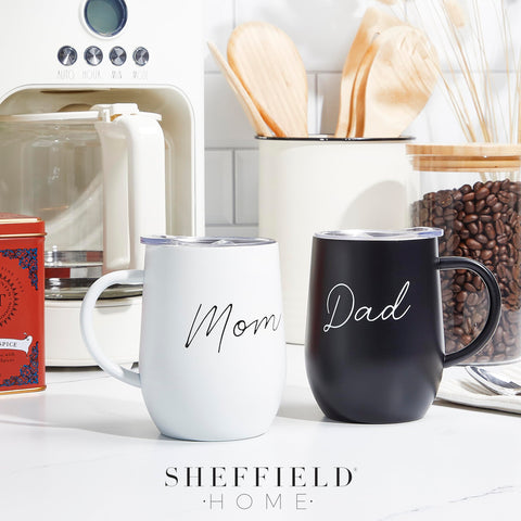 Sheffield Home gift-ready mug ideal for expecting parents or new moms.