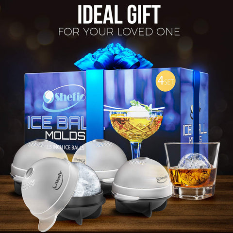 Shefio whiskey ice mold helps maintain chill longer in glasses
