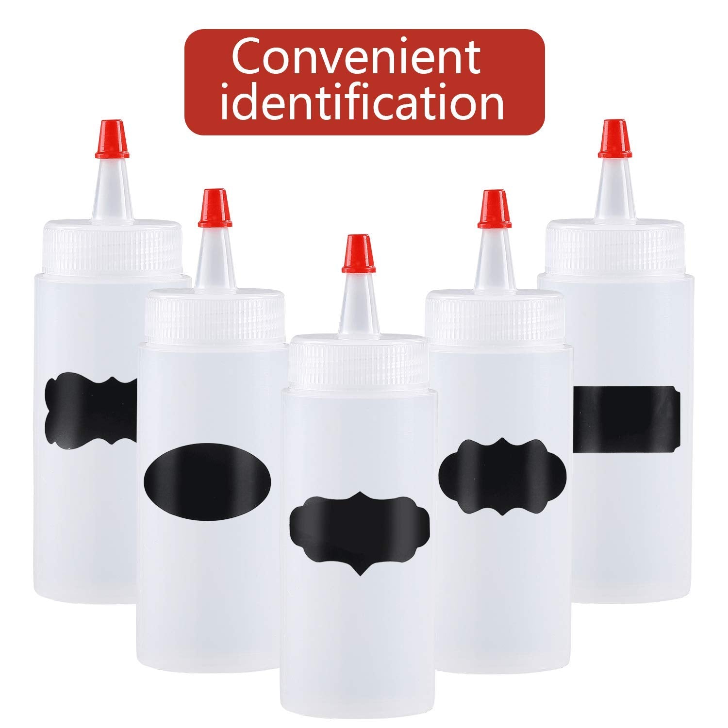 Shekure labels included help organize condiments and crafts at a glance.