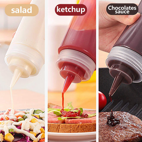 Shekure multiuse bottles suit sauces, oils, paints, and crafts.