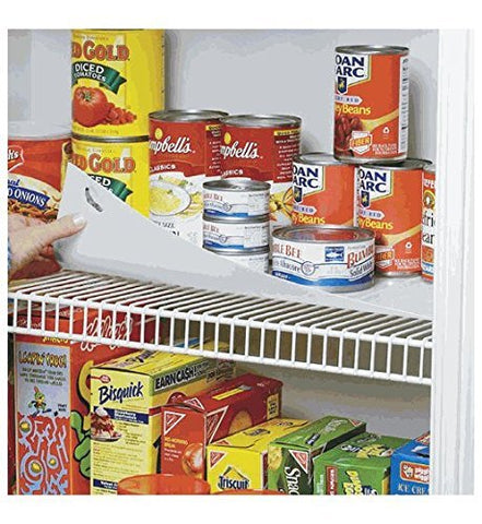 Shelf-It liner with locking tabs keeps the liner securely in place.