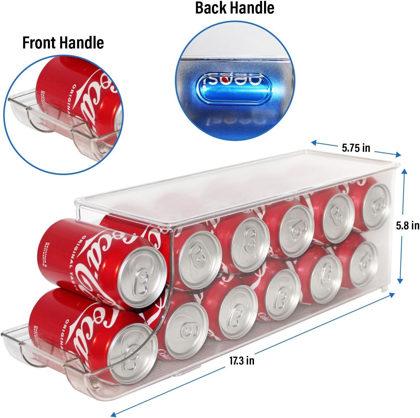 ShelfShaper fridge organizer in fridge, clear design for quick access