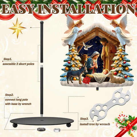 Shellwei durable metal construction promises long-lasting use through holiday seasons