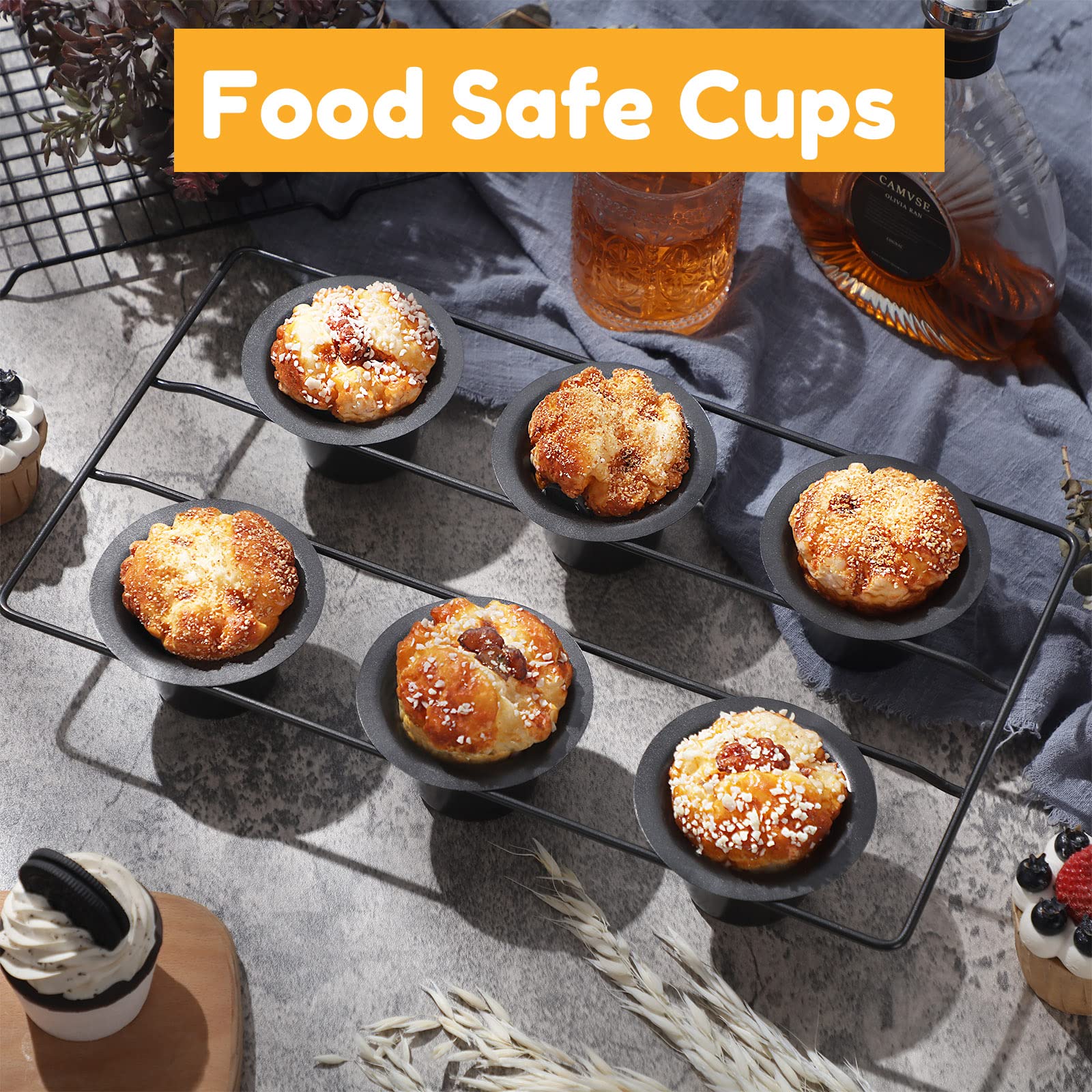 Shellwei oven-ready popover pan in use for versatile desserts and snacks