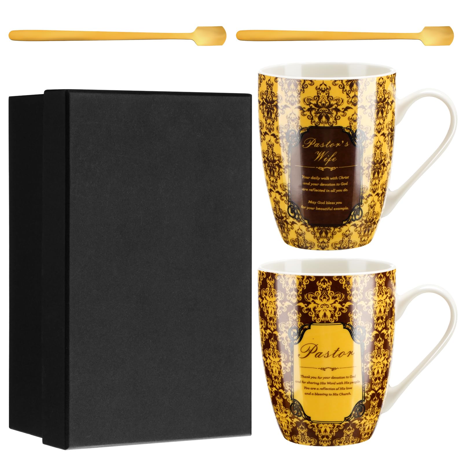 Shellwei pastor mug in dark coffee color, perfect for daily devotion