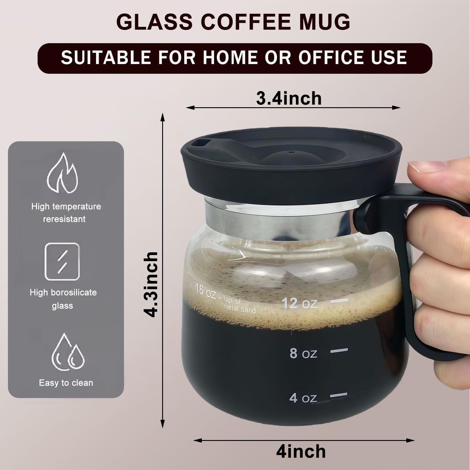 Shelprojsu heatproof glass reveals beverage color and clarity