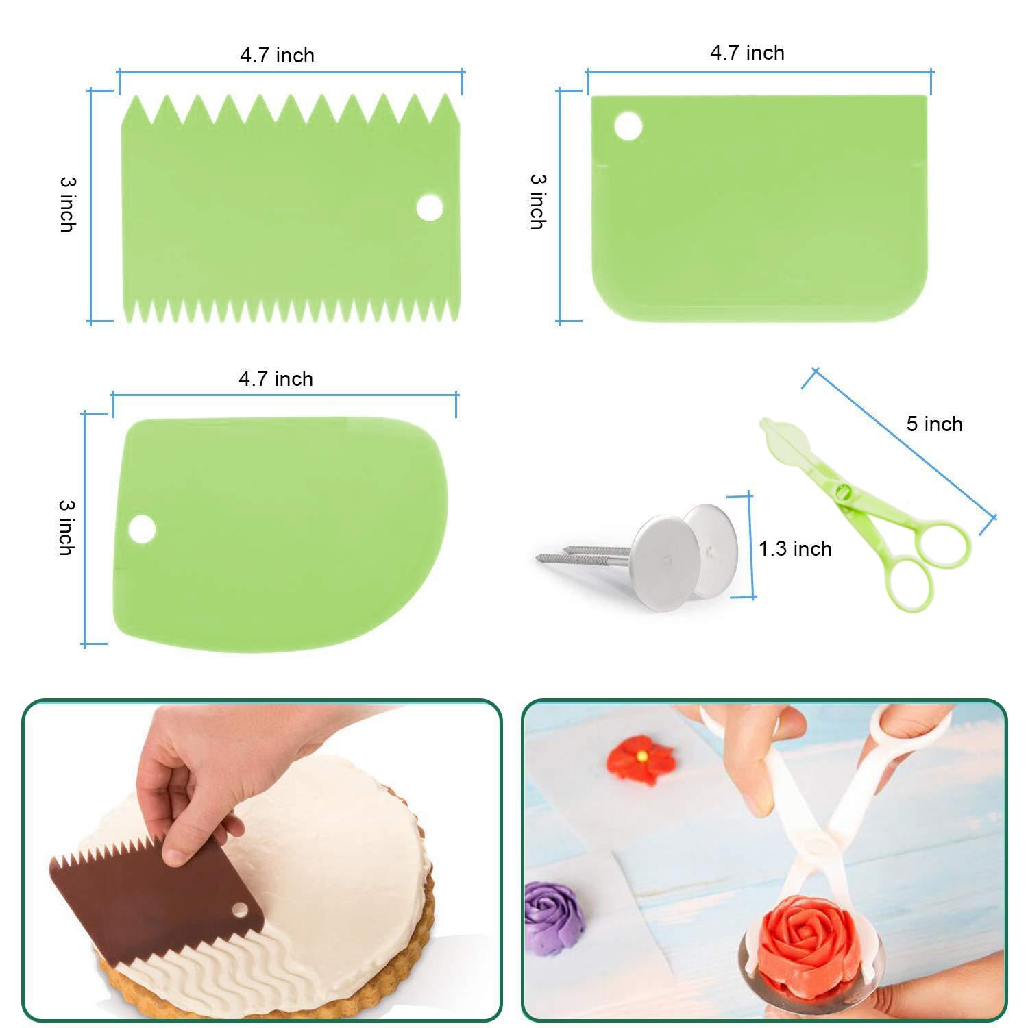 SHENGWANGYANGLUO border and flower tips enable elegant piping effects.