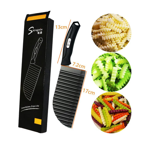SHengwin crinkle-cut fries tool adds fun shapes to vegetables