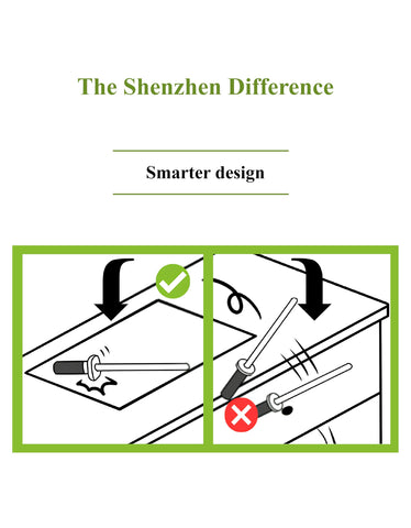 Shenzhen Knives edge honing with ceramic rod for smoother cuts on chef knives.