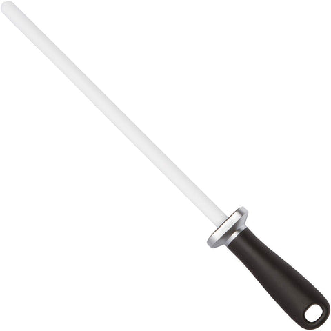 Shenzhen Knives white ceramic sharpening rod 12in for precise edge realignment in kitchens.